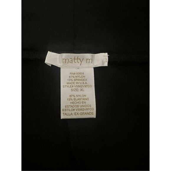 MATTY ME Maternity black leggings size XL - Picture 5 of 5